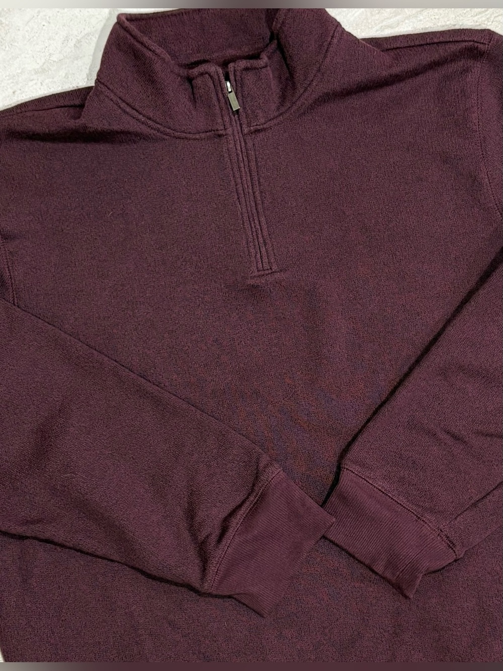 Sonoma Men's Half-Zip Sweater in Wine